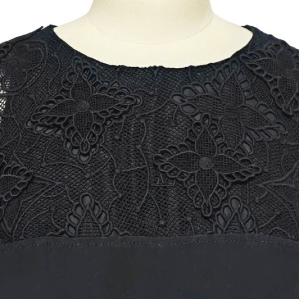 Louis Vuitton Dress Black Monogram Lace Size 38 - Picture 2 of 11